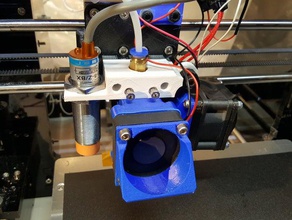 reprap hexagon hotend mount wproximity sensor bltouch e3d x-carriage printer parts 3d print model - Mito3D