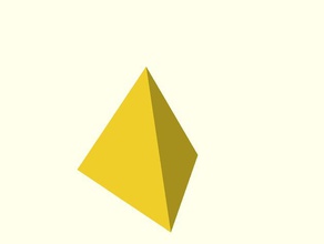tetraedre pir&agravemide triangular amb arestes mateixa mida math tetrahedron 3d print model - Mito3D