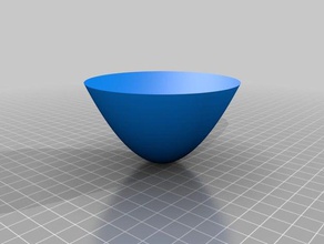 mon personnalisés paraboloïde openscad script les mathématiques l'art 3d print model - Mito3D
