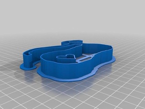 vesícula biliar cortador de cookie a cozinha jantar cortadores personalizado 3d print model - Mito3D