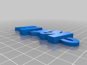 özelleştirilmiş keyfob Anahtarlık 3d print model - Mito3D