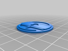 aaron monogram pendant multiple loops jewelry customized 3d print model - Mito3D