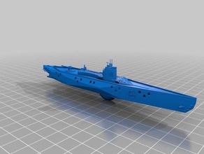 i-401 sen-toku class submarine 3d printing arpeggioofbluesteel 3d print model - Mito3D