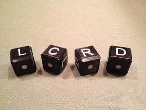 lcrd drinking game dice 3d print model - Mito3D