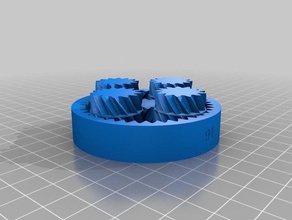 meu personalizados diferencial planetária gearset3 partes 3d print model - Mito3D