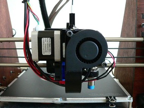 e3d titan extruder fan mount prusa i3 printer parts 3d print model - Mito3D