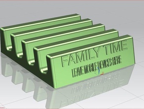 family time mobile device holder organization dinner phone 3d print model - Mito3D