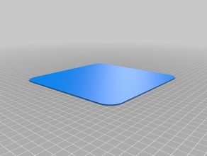 my customized parametric rounded corner plate 3d printing 3d print model - Mito3D