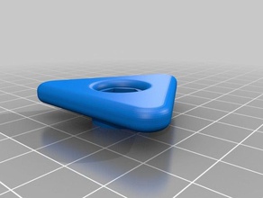 my customized smooth curvy star knob m6 short 2 parts 3d print model - Mito3D