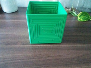 solo un altro vaso di fiori arredamento cubi piazza 3d print model - Mito3D