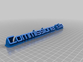 il commissario office personalizzato 3d print model - Mito3D