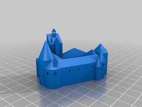 il castello di bran gli edifici le strutture dracula europa punto riferimento punti paesaggio la romania tinkercad 3d print model - Mito3D