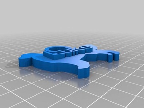 golden retriever luke Anahtarlık özelleştirilmiş 3d print model - Mito3D