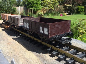 12 ton kömür Partisi hobi g-ölçek bahçe tren openrailway 3d print model - Mito3D