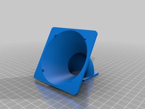la mia su misura parametrizzabili di qualsiasi dimensione, dimensione ventola adattatore collettore angolo del tubo 3d stampa 3d print model - Mito3D