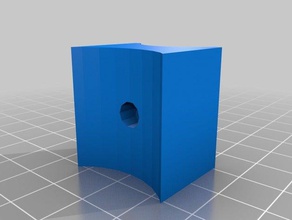 mon paramétrique personnalisé pipe clampspacer plein air jardin 3d print model - Mito3D