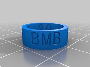 my customized ring inside out 420 rings 3d print model - Mito3D