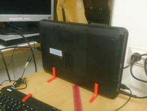 supporto per laptop hp g6 37mm ufficio 3d print model - Mito3D