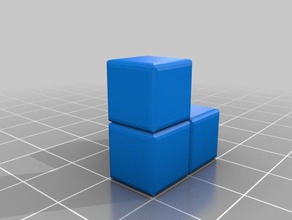 3d tetris pezzi separati puzzle 3d print model - Mito3D