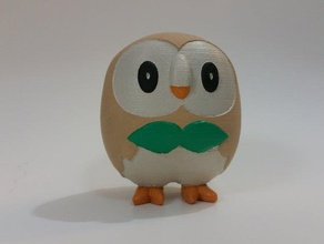 rowlet pokemon sun moon grass starter video games figure figurine pokmon 3d print model - Mito3D