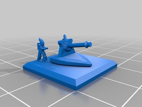 epic scale laserlanze, eldar-proxy Spiele warhammer 3d print model - Mito3D