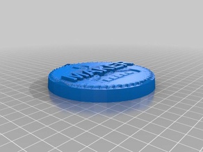 cola maker espacio de la moneda molde 3d impresión 3d print model - Mito3D
