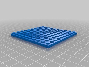 my customized brick 10x10low construction toys 3d print model - Mito3D