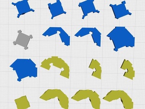 conway oyun hayatı fayans ayarlayın bulmaca 3d baskı hücresel otomata hesaplamalı tasarım çocuklar oyunlar geometrik harita mathart matematiksel sanat matematik sanatı oyunu parçaları kutsal geometri 3d print model - Mito3D