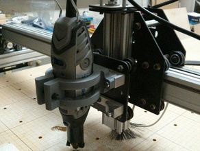 dremmel 3000 mount shapeoko 2 tool holders boxes 3d print model - Mito3D