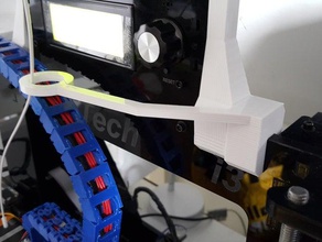 i3 8mm acrylic filament guide 3d printer parts prusa 3d print model - Mito3D