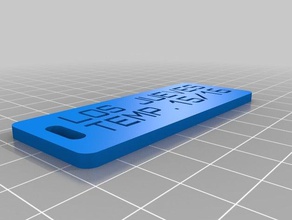 llavero jueves organização personalizado 3d print model - Mito3D