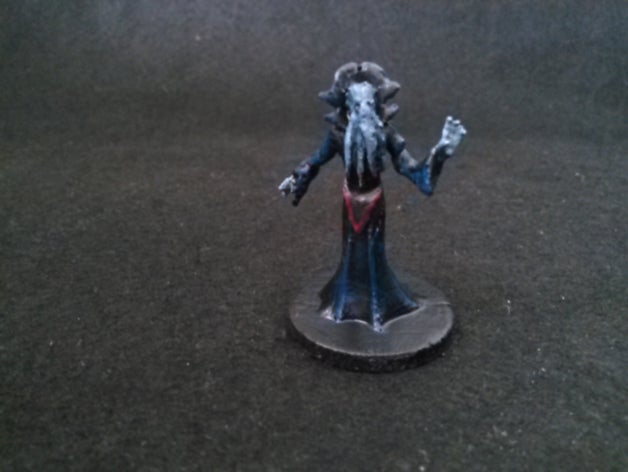 hatheg illithid Nekromant - Spielzeug Spiel Zubehör dd dnd dungeons dragons mindflayer mind flayer mini der Miniatur monster openforge pathfinder Rolle spielen rpg tabletop warhammer 3D print model - Mito3D