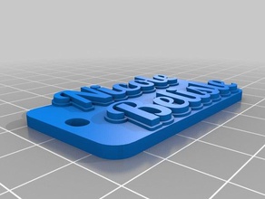 nicole keychains customized 3d print model - Mito3D
