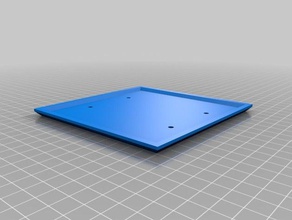 2 gang blank wall plate Haushalt angepasst 3d print model - Mito3D