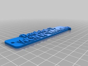 bv ncnw tag keychain keychains customized 3d print model - Mito3D