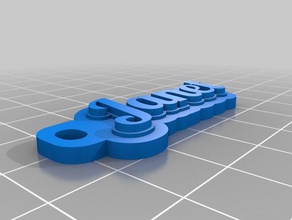 janet chaveiros personalizado 3d print model - Mito3D