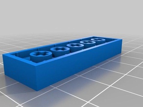 lego 2x6 2side weiblich Bau - Spielzeug angepasst 3d print model - Mito3D