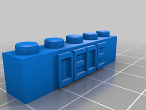 dede construction toys customized 3d print model - Mito3D