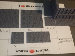 fehlt repariert Fliesen wayfarer modulare scifi-gaming Spiele 3d print model - Mito3D