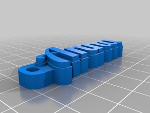 anna trousseau de clés porte-clés personnalisé 3d print model - Mito3D
