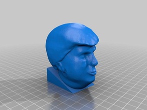trump head base people 3d print model - Mito3D