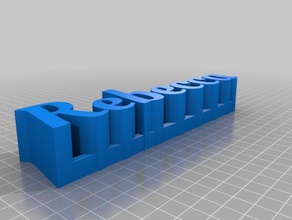 rebecca oleo script grande esculturas personalizado 3d print model - Mito3D