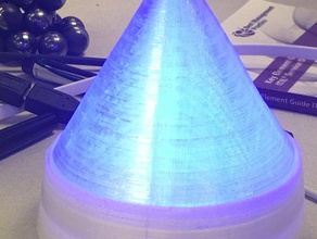 cone usb lamp decor led 3d print model - Mito3D