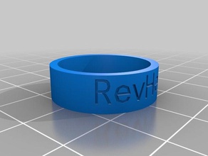 revhead anello 10size anelli personalizzato 3d print model - Mito3D