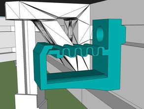 clip de cable truco láser rostock max metal 3d la impresora accesorios 3d print model - Mito3D