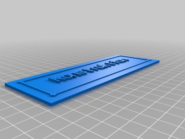 konstruktion des signes les logos personnalisé 3D print model - Mito3D