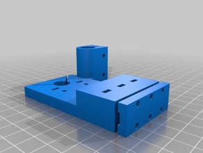 x-carriage rapidbot 10 bowden e3d hotend printer parts v6 mount inductive probe sensor replacement part 3d print model - Mito3D