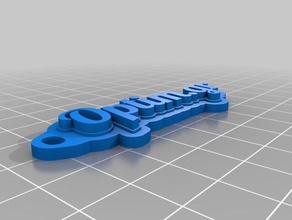 optim Schlüsselanhänger angepasst 3d print model - Mito3D