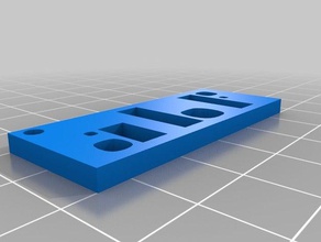 logo abf creux sinais logotipos 3d print model - Mito3D