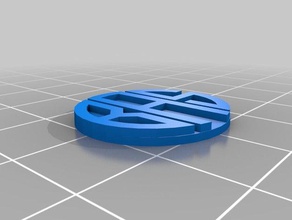 monogram pendant gioielli personalizzato 3d print model - Mito3D